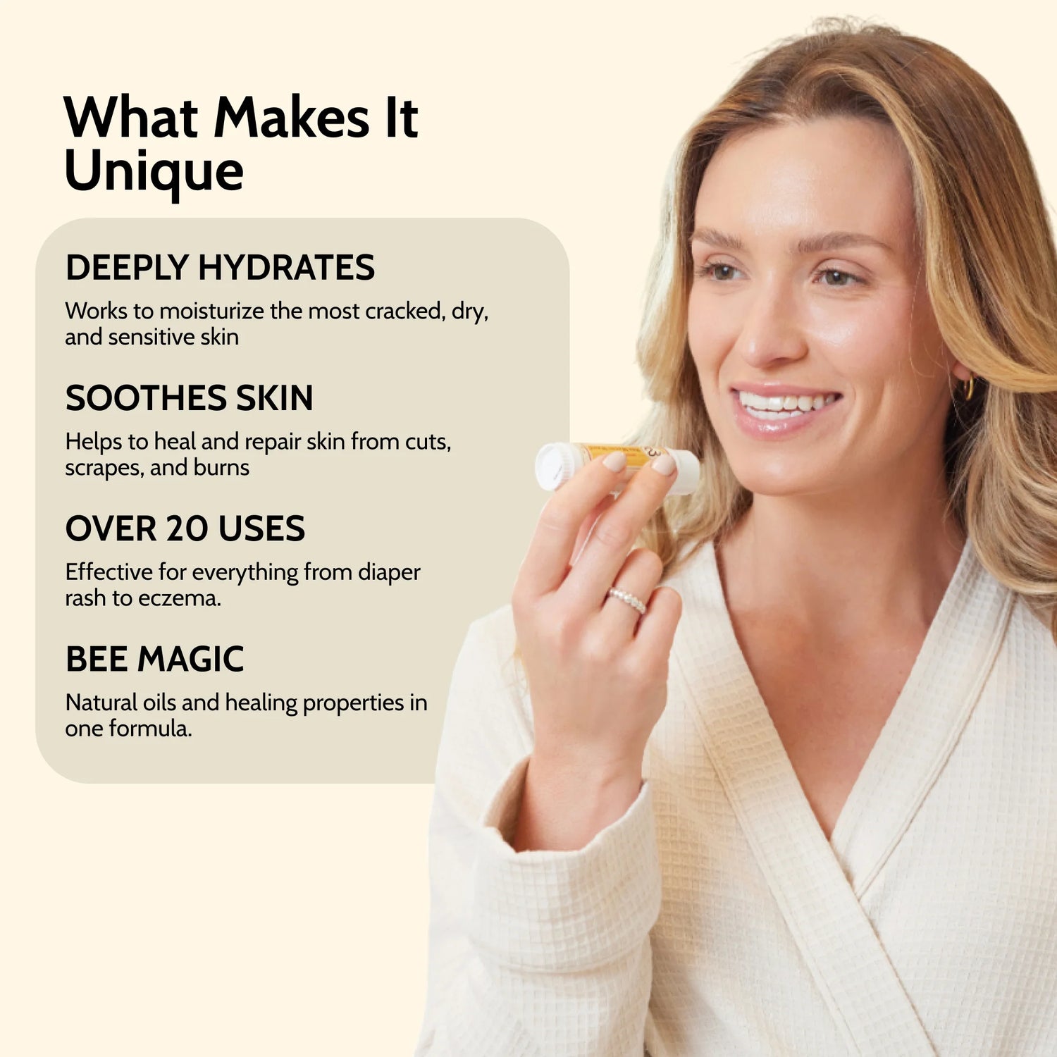 Sweet Bee Magic™ Wand - Organic Lip Balm