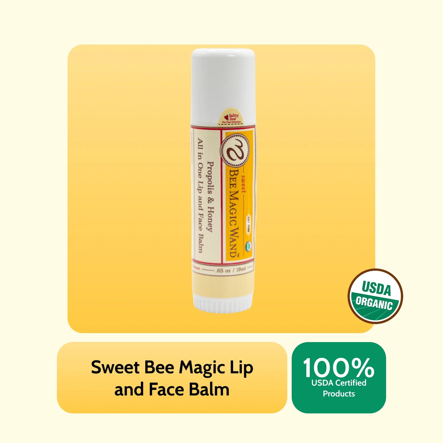 Sweet Bee Magic™ Wand - Organic Lip Balm