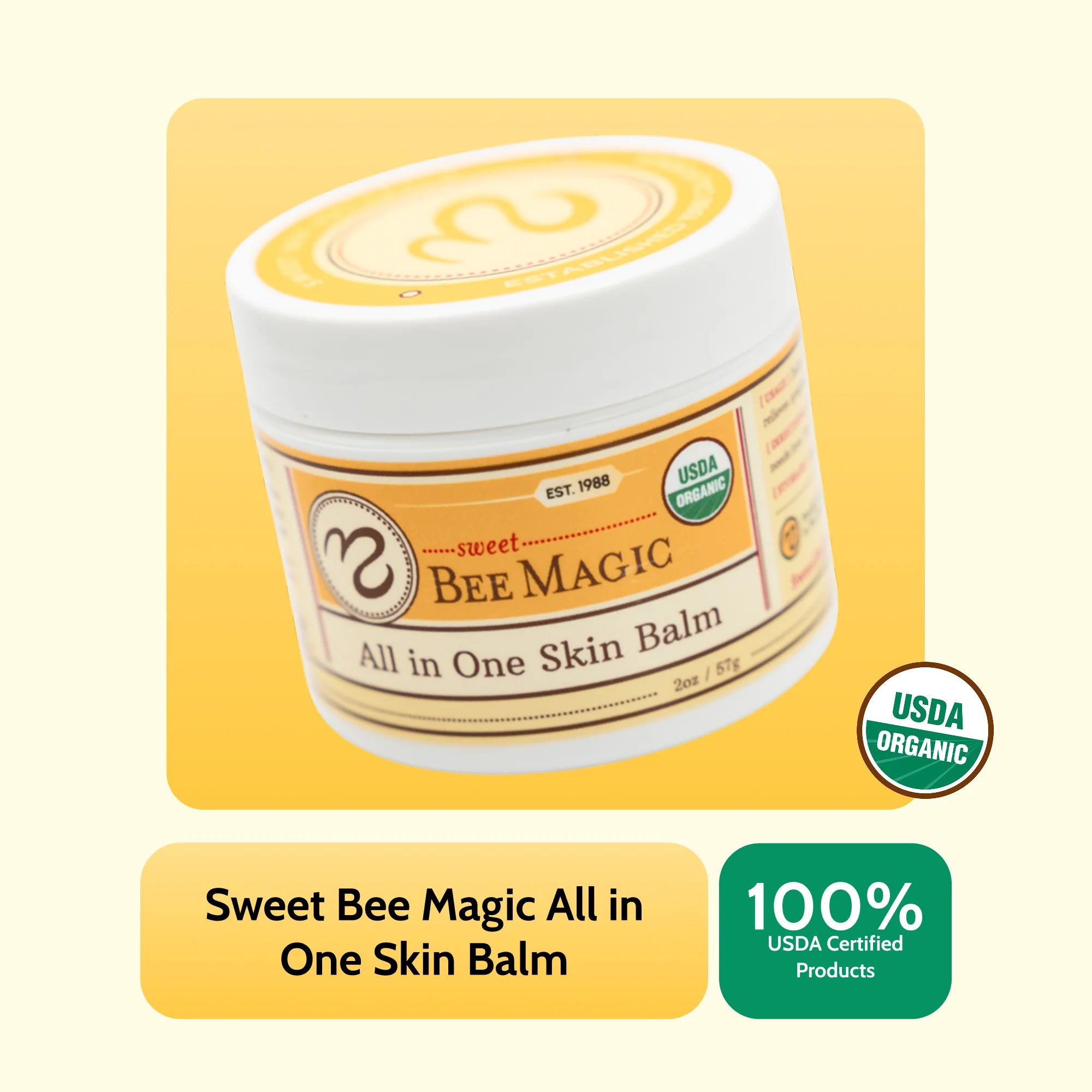 Sweet Bee Magic™ - All In One Organic Skin Balm