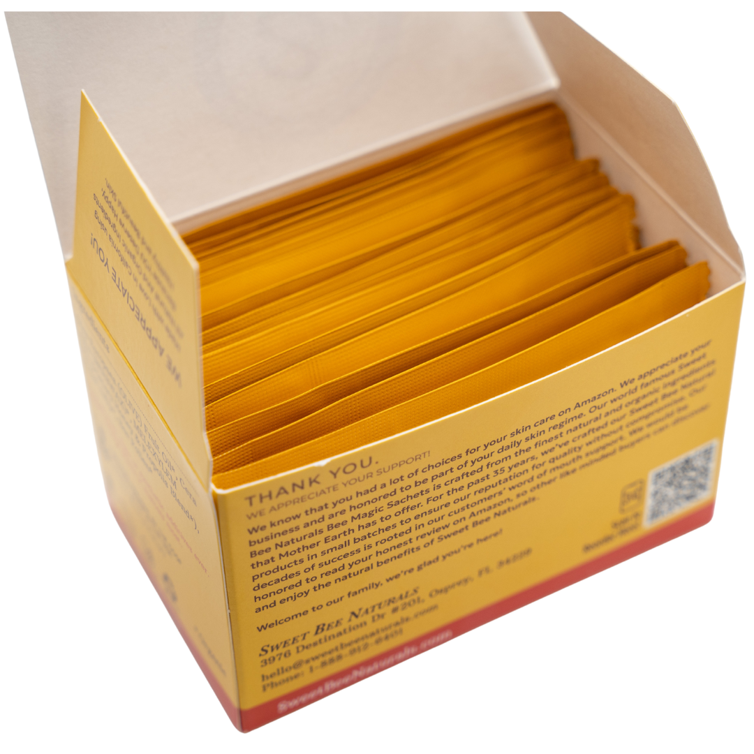 Sweet Bee Magic™ - All in One Balm Travel Sachets - 15 Pack