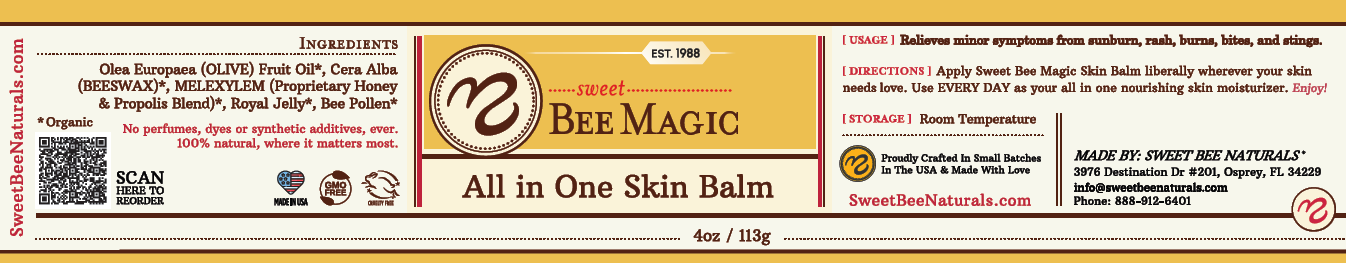 Sweet Bee Magic™ - All In One Organic Skin Balm