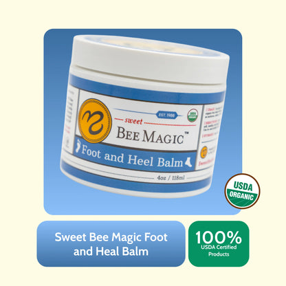 
Sweet Bee Magic™ - Organic Foot and Heel Balm
